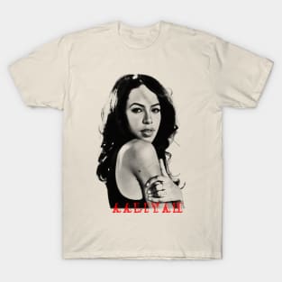 aaliyah visual art T-Shirt